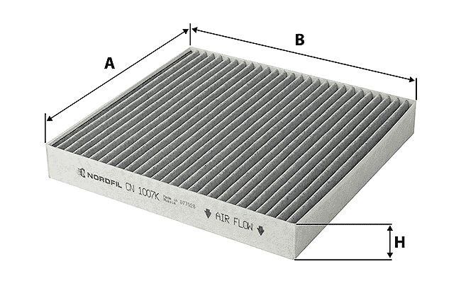 Размеры салонного фильтра митсубиси асх